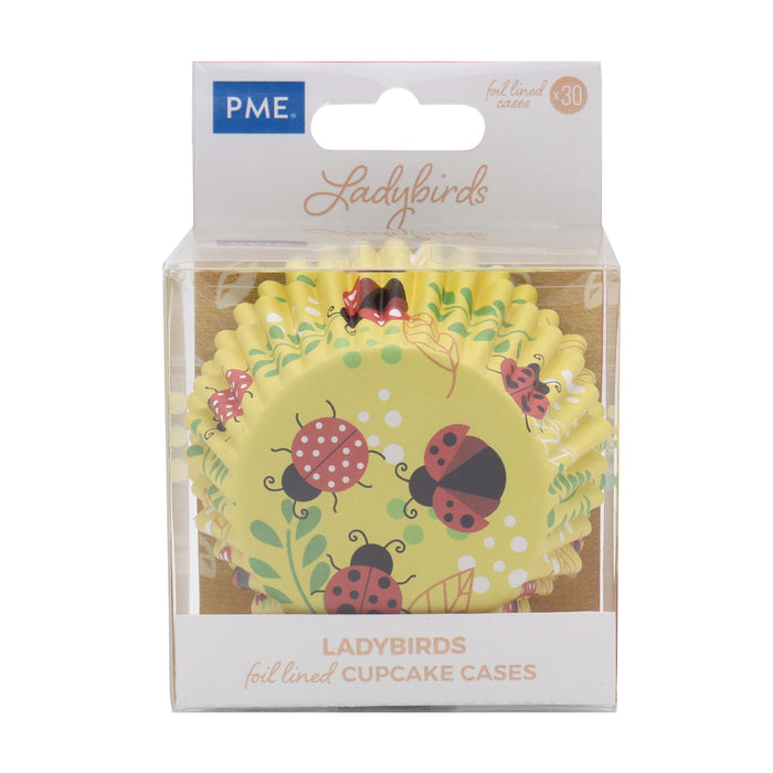 PME Cupcake Cases Foil Lined - Ladybird PK/30