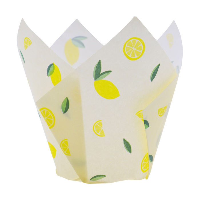 Tulip Muffin Cases – Lemon PK/24