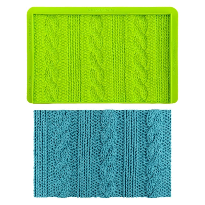 Marvelous Mold Rib & Cable Knit - Simpress Mould