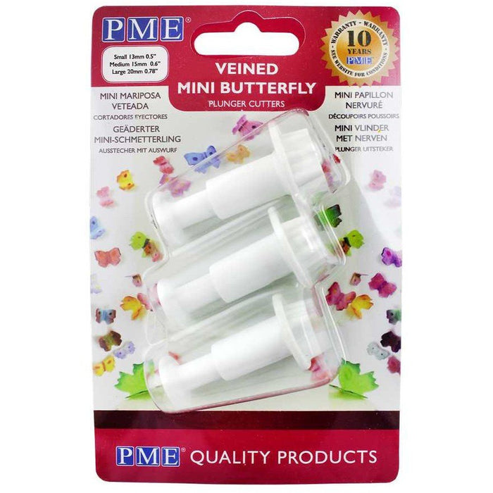 PME Veined Mini Butterfly Set of 3