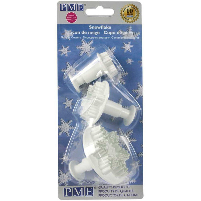 PME Snowflake Plunger Cutter - Set Of 3