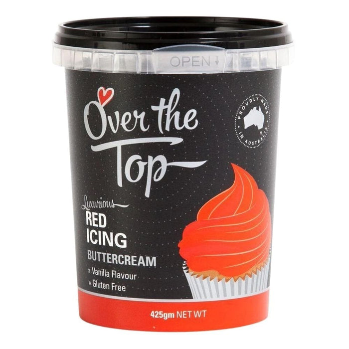Over The Top Red Buttercream 425g