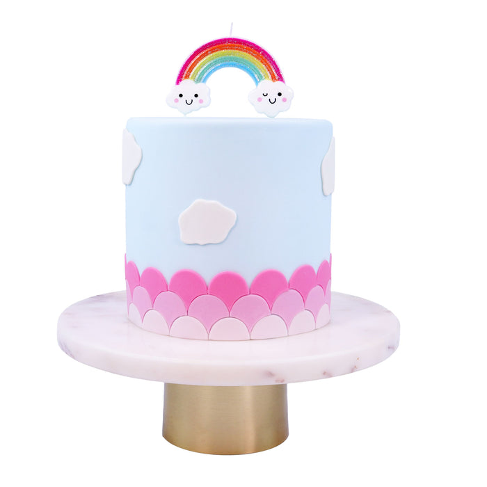 PME CANDLE TOPPER - GLITTER RAINBOW