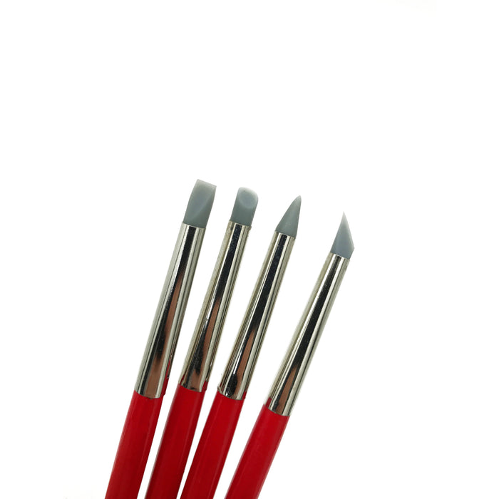 Cerart Red Silicone Brushes 4 pack
