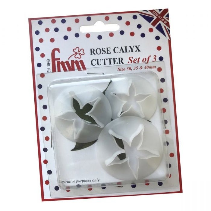 FMM Rose Calyx Set Of 3 Cutters