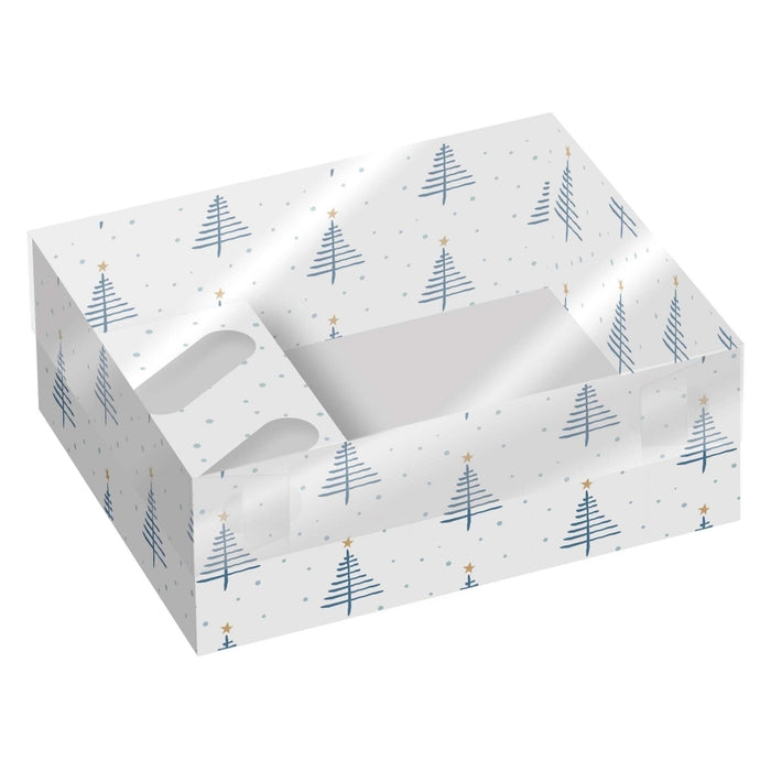 Nordic Trees Hamper & Cupcake Box - Pack Of 2